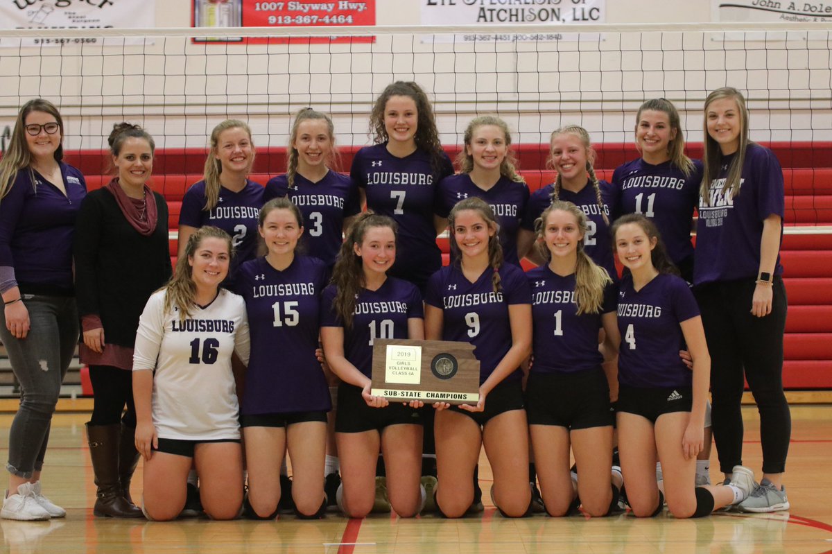 andysportscribe's tweet photo. SUB-STATE CHAMPS! Louisburg volleyball is headed back to state after beating Atchison 2-0 in the championship match. The Lady Cats also knocked off Bishop Miege in two sets in the semifinals. Congrats ladies! https://t.co/6MJYuintoH