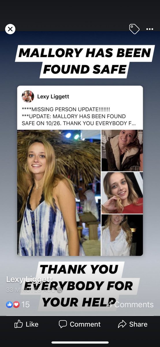 Update!!!! Mallory has been found and she is safe. Thank you for your retweets and prayers.