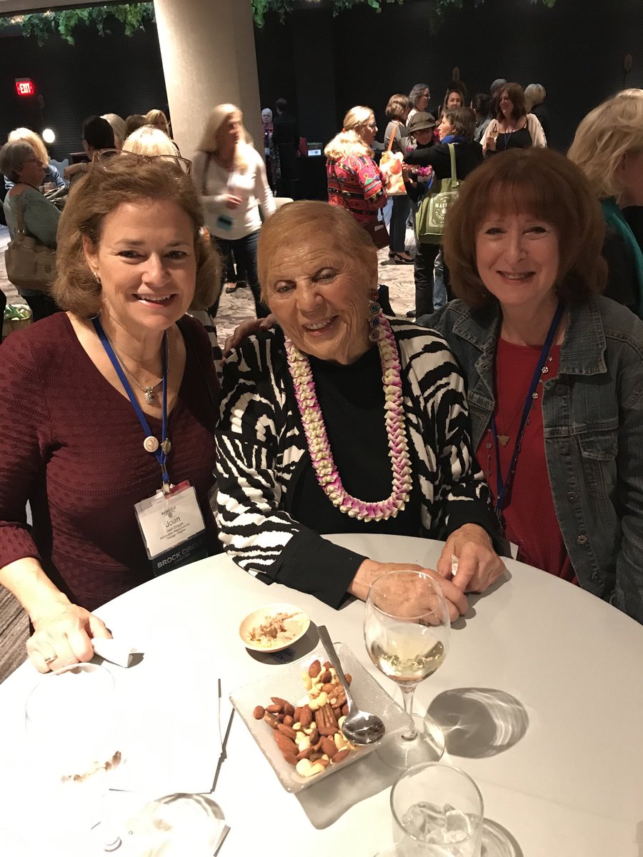 <a href="/LesDamesIntl/">Les Dames d'Escoffier</a> started by #Carol_Brock in 1973, and I have the honor of meeting her in 2019. Such a #visionary. <a href="/RBPat/">Pat Cobe</a> has already had the good fortune. 43 chapters, 2,400 members. I am lucky to be in the ranks. #LDEI19 #culinary #hospitality #eatgoodfood