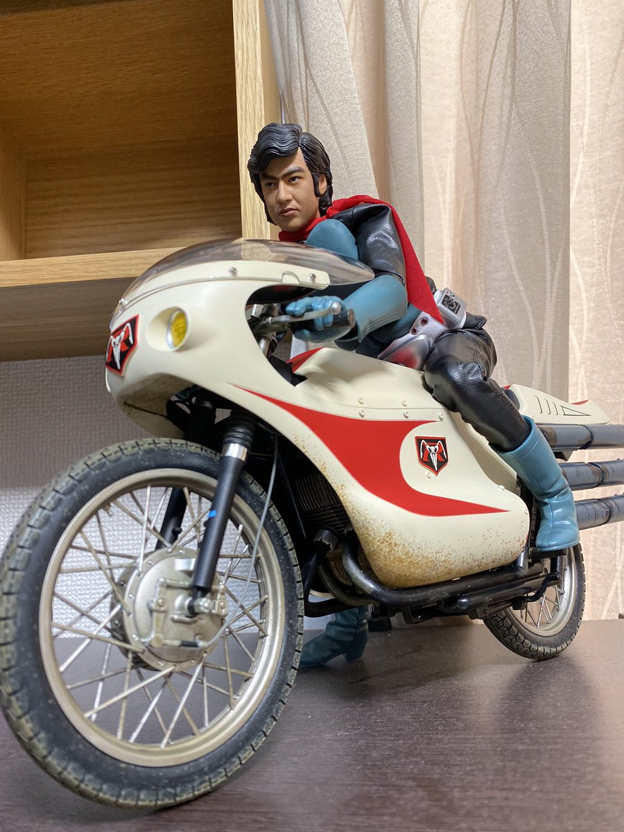 らくらくメ 絶版 1/6 RAH 仮面ライダー旧1号u0026サイクロン号究極版セット フィギュア メーカー