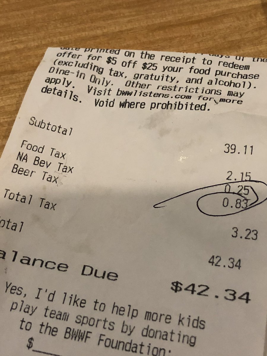 chrissaalsr's tweet photo. Hey @BWWings how can you add a beer tax to a non alcoholic drink that states NON TAXABLE under section 5051 IRC? https://t.co/pe6EdrCvop