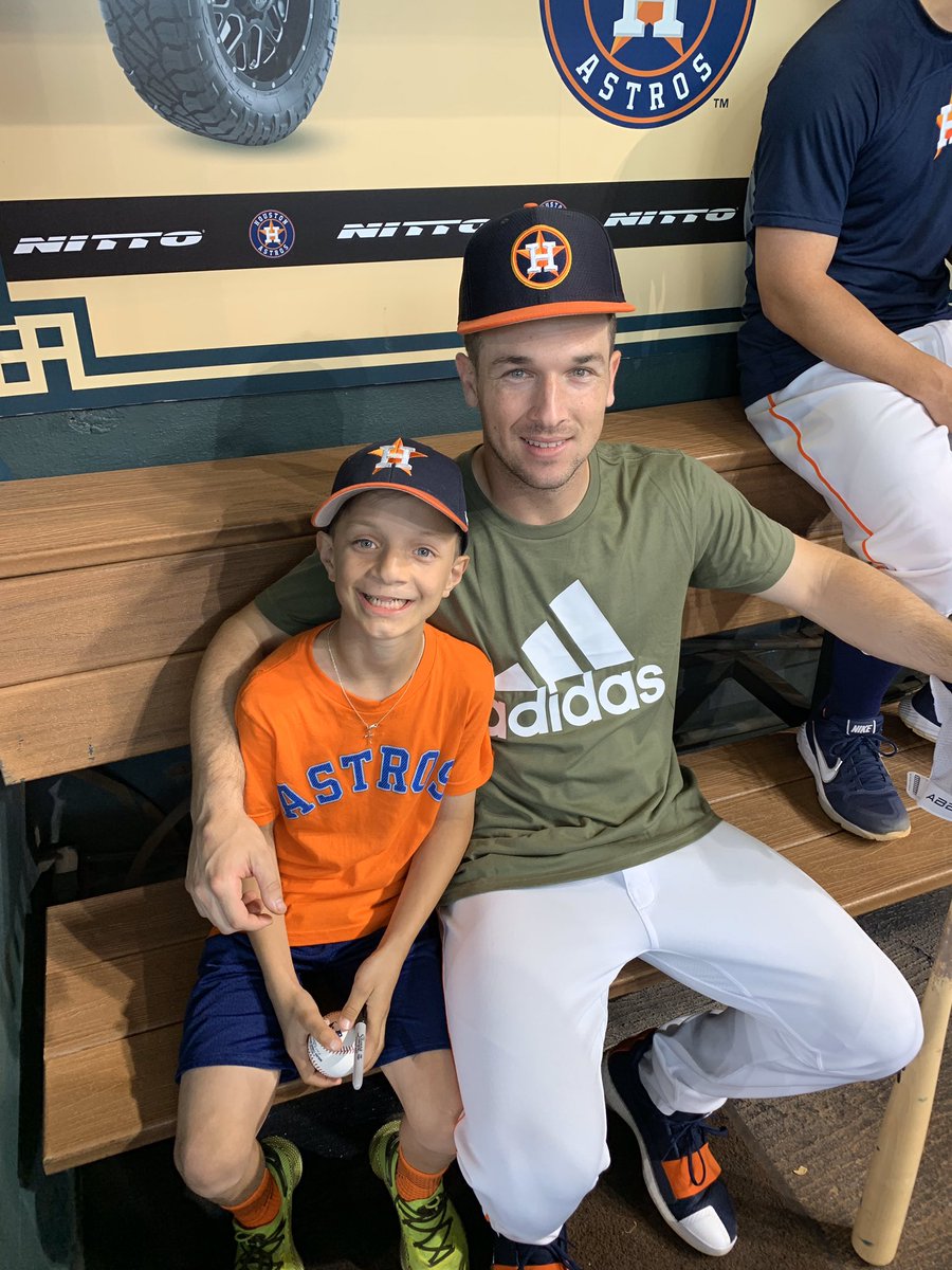 michele_mcqueen's tweet photo. @BethMooreLPM Astros won TWO games on my sons 10th birthday and his favorite player hit a grand slam. He will be so excited when he wakes up. https://t.co/YjgBeKRD39