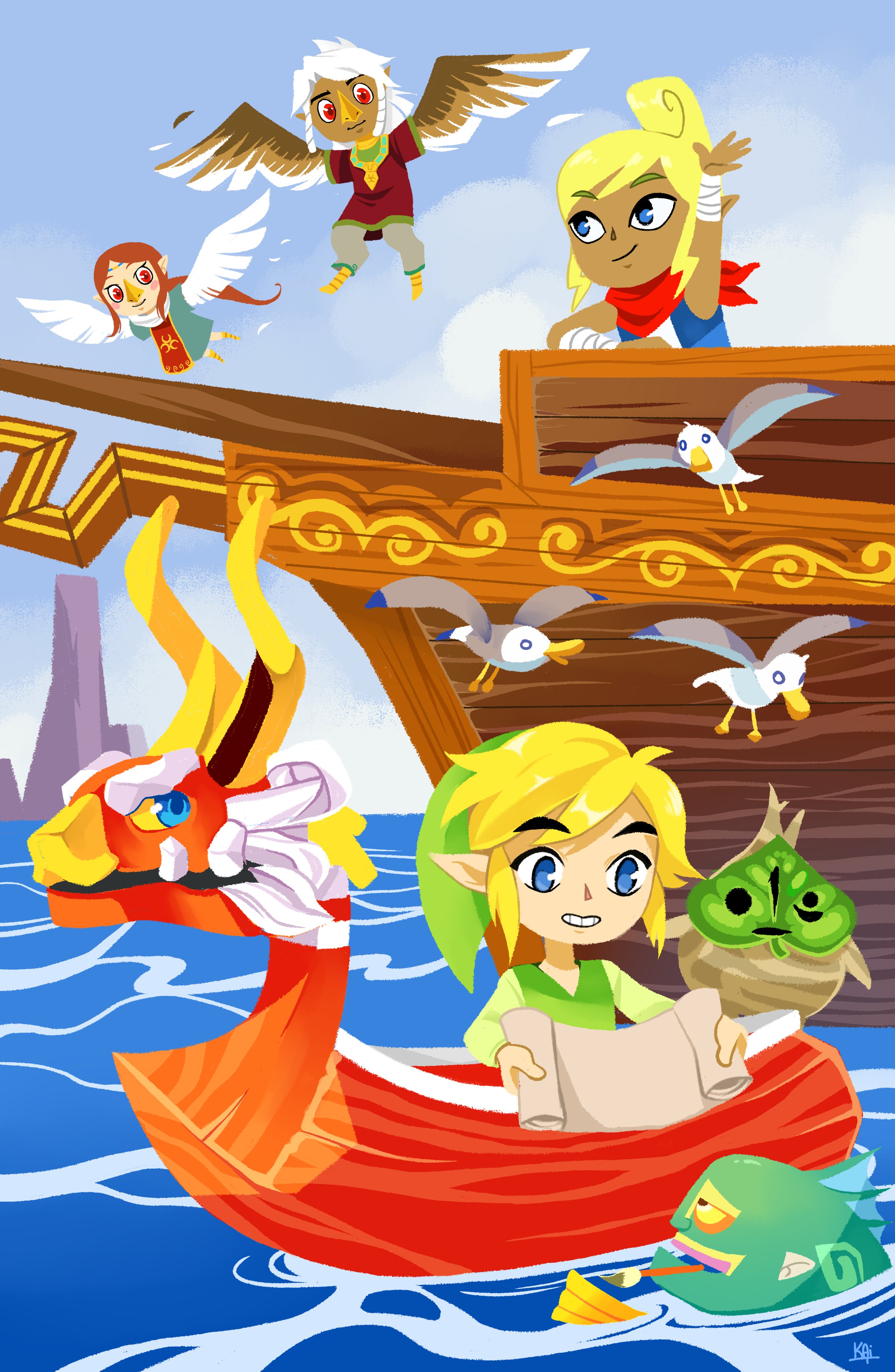 Zelda Wind Waker Iphone Wallpaper