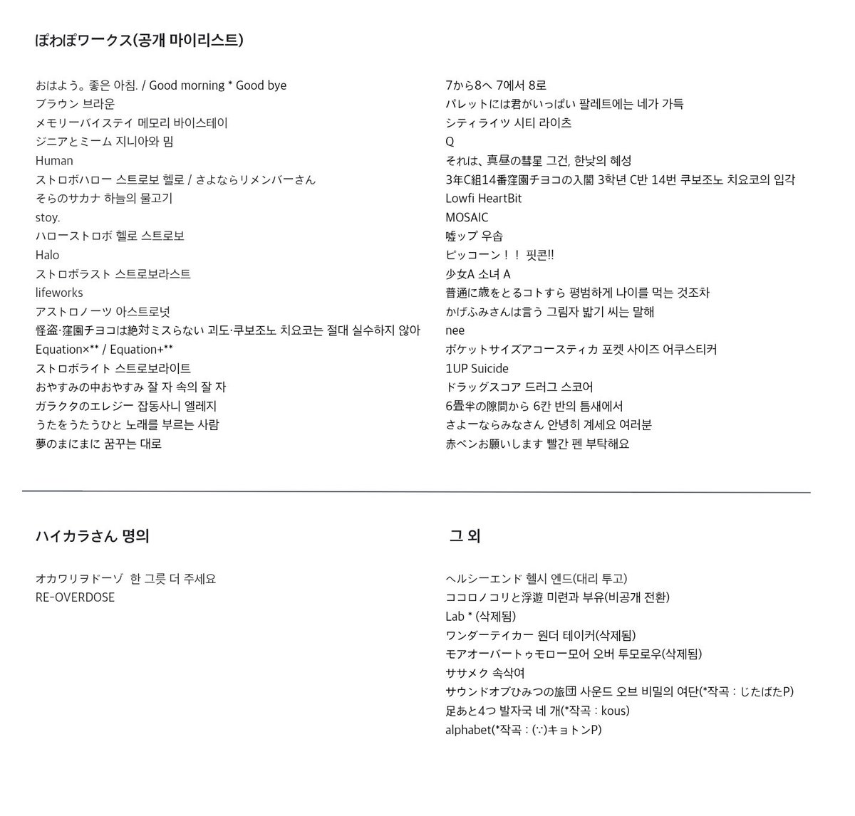 시이나 모타 포와포와p 가사봇 Spowapowa Twitter