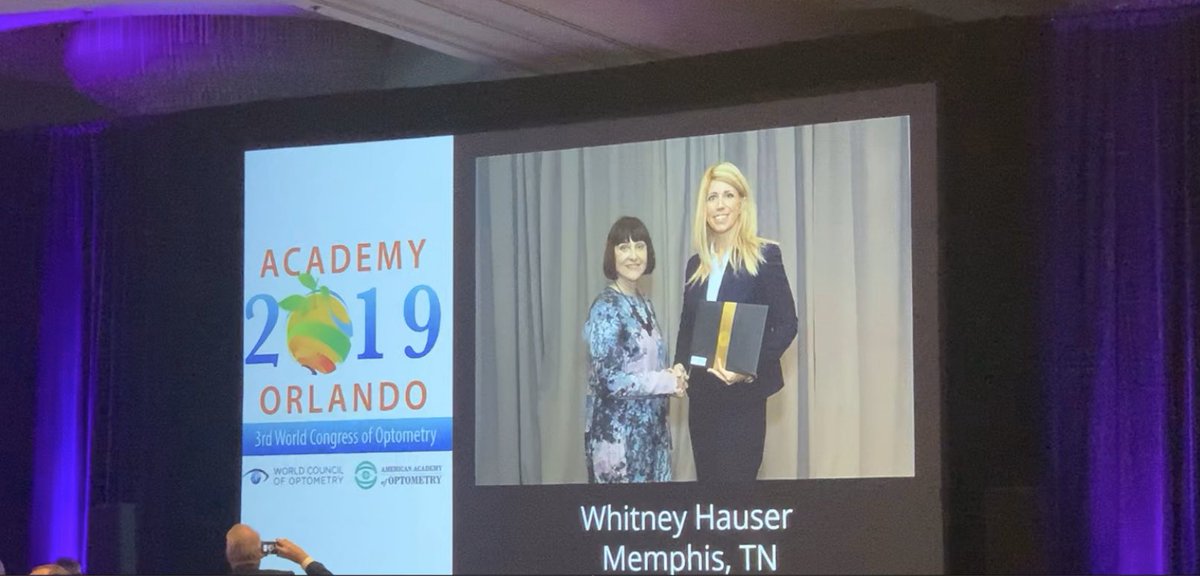 Dr. Whitney Hauser (@drwhauser) on Twitter photo Thank you so much for the honor! #dryeye #optometry #Academy2019 #WCOCongress19 #win #happy <a href="/aaopt/">American Academy of Optometry</a> @DryEyeCoach Thank you so much for the honor! #dryeye #optometry #Academy2019 #WCOCongress19 #win #happy <a href="/aaopt/">American Academy of Optometry</a> @DryEyeCoach