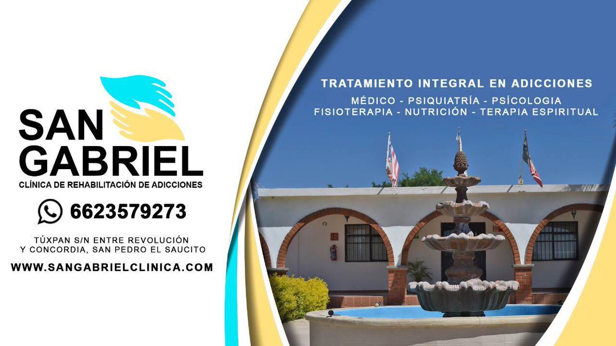 feroropeza20's tweet photo. ¿Angustiado porque el flagelo de las adicciones afecta su familia? Clínica San Gabriel, es la solución, ofrece un programa de rehabilitación integral a cada uno de sus pacientes https://t.co/ApYlV9oYl5
