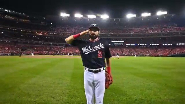 Washington Nationals on X: RT @MLB: Adam Eaton salutes the crowd