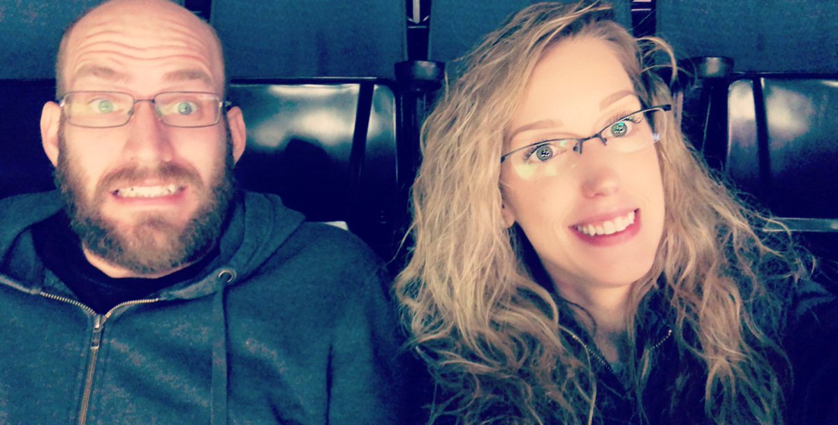 furbydance0604's tweet photo. @ericzaneshow 
Remember us? Here for our first @griffinshockey game of the season but really here to see you! 
Candybeard is still awkward 😆 #awkwardselfie #wemissya https://t.co/DvcXUNpqvK