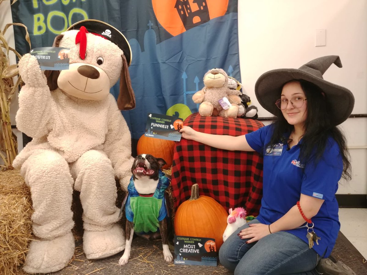 What a Pawesome day <a href="/PetSmart/">PetSmart</a> with all the spooky pets coming in for Halloween pictures! #petsmartparties #chanceandlucky
