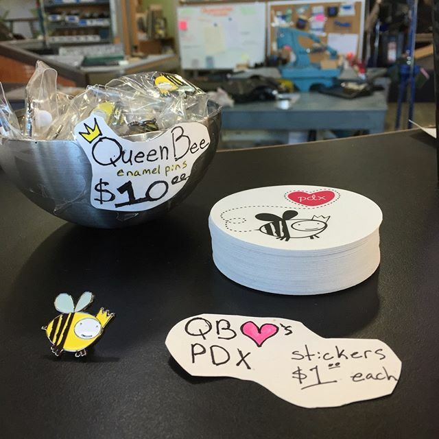 Just so ya know -- we'll be adding more QB themed gifts to the site along with the enamel pin + sticker *hopefully* this upcoming week in case any of you QB fans wanted to order stuff all together! 🐝💞 #longlivequeenbee #queenbeeforever ift.tt/2ohfCVY