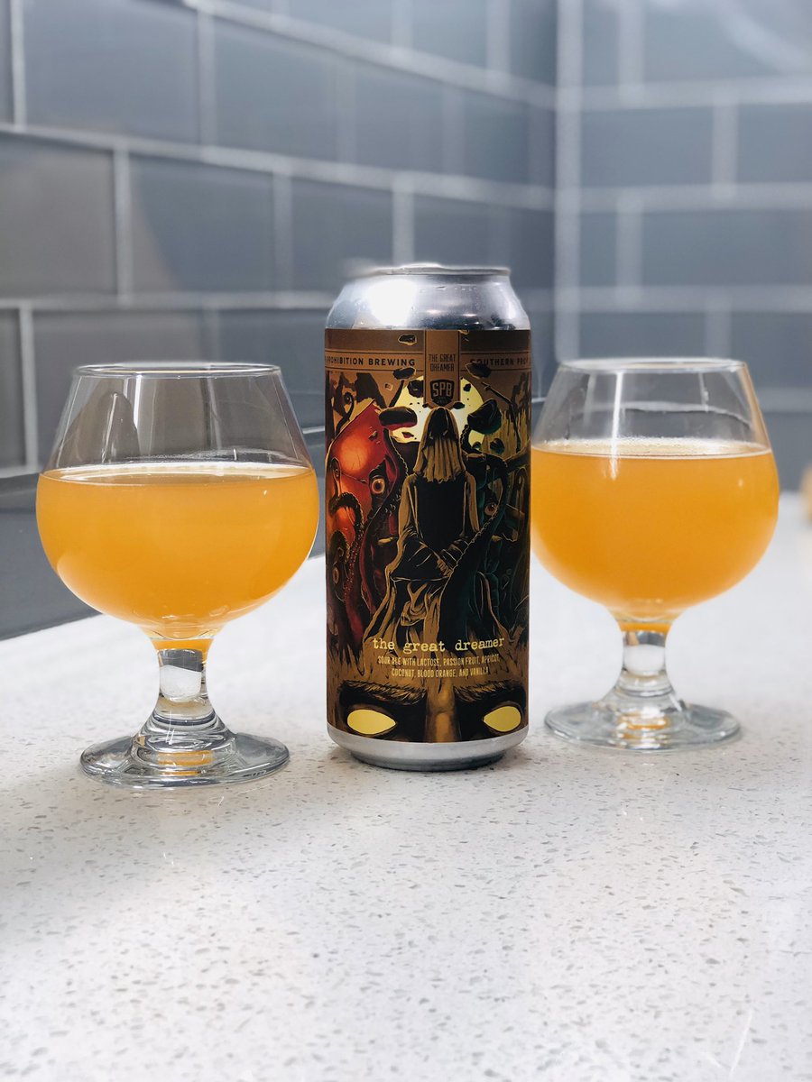 CbcRidgeland's tweet photo. So Proβs The Great Dreamer! Fruit sour with Passion fruit, Blood orange, Apricot and a pinch of Coconut and Vanilla. YUMMMMM! #southernprohibitionbrewing #CraftBeerCellar #CBCRidgeland #CraftBeer #Beer #BeerLove #RidgelandMS #MSBeer #MSCraftBeer #DrinkMS #AmazingBeer #BottleShop https://t.co/URmQj2Eegg