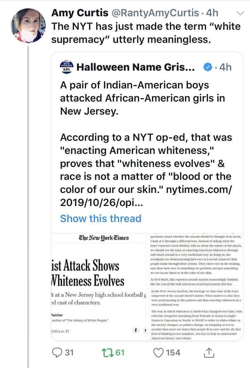 Here's one almost at random picked up today by  @RantyAmyCurtis shown at left, and one of many, many possible corresponding passages from the Gulag at right.