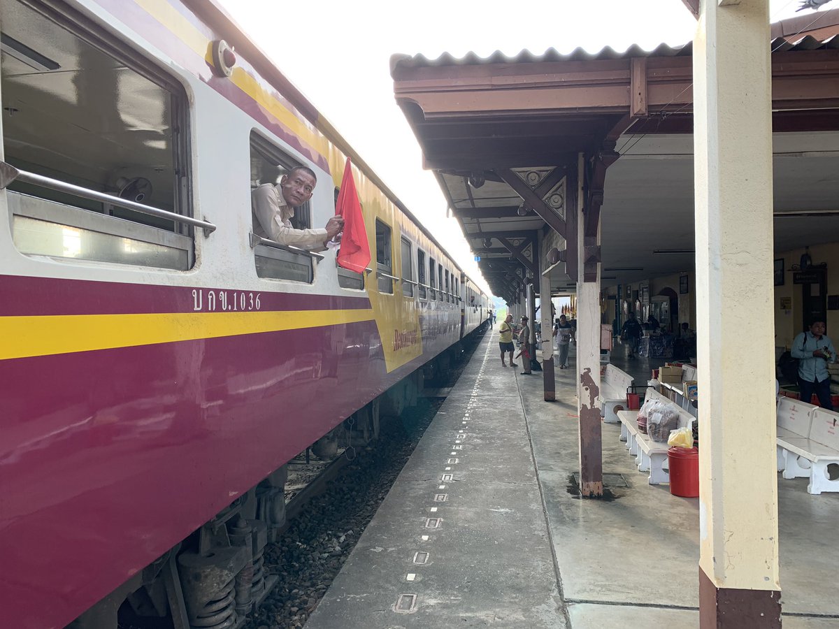 At Phetchaburi. Arrived 1 hour late.