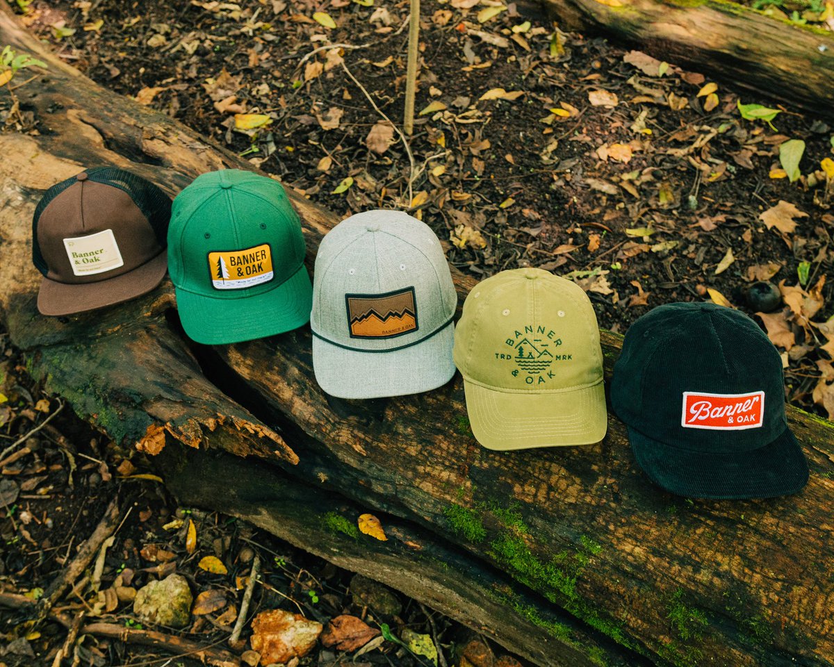 bannerandoak's tweet photo. Need a new hat? Our fall collection is made up of a variety of styles & colors that are just perfect for your next outdoor adventure. #newforfall #bannerandoak
https://t.co/ETOMlFiNH5 https://t.co/iYD7XmwHm4