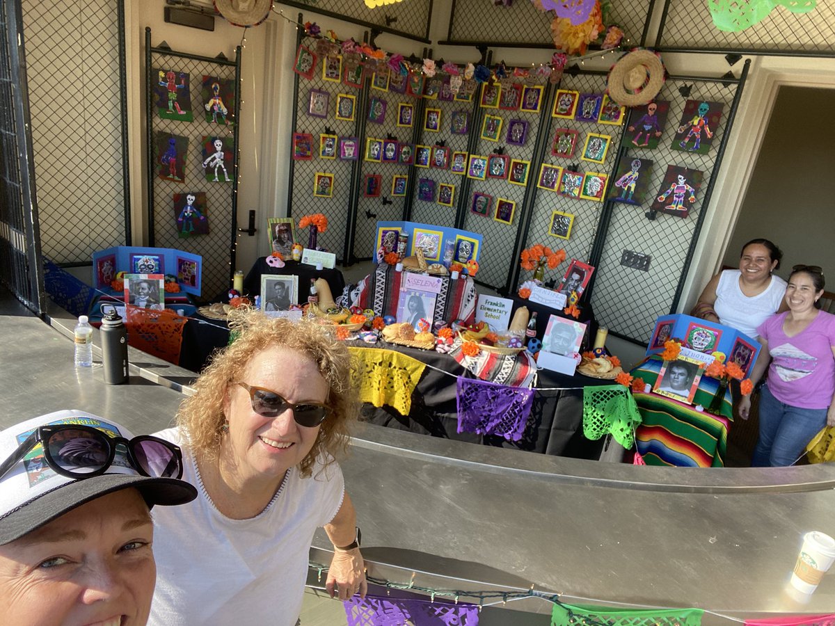 watchussoar's tweet photo. Franklin School represented with an altar of student artwork at the SB Bowl for the Lilia Downs show! Check out the staff pulling it off on a hit Saturday!!! https://t.co/ERfrXJCoiI