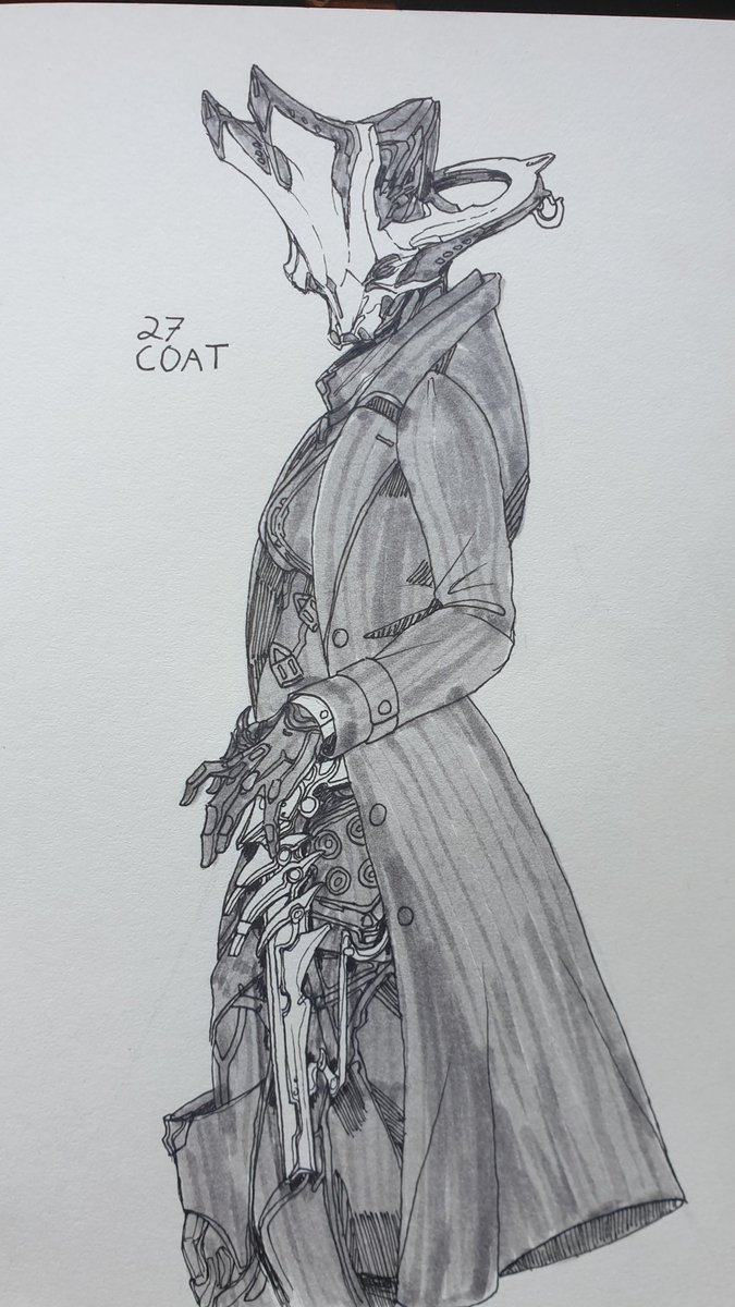 VikHayesArt's tweet photo. Day 27 - Coat
#inktober #inktober2019 #Warframe #WarframeInktober https://t.co/dI45Ep4959