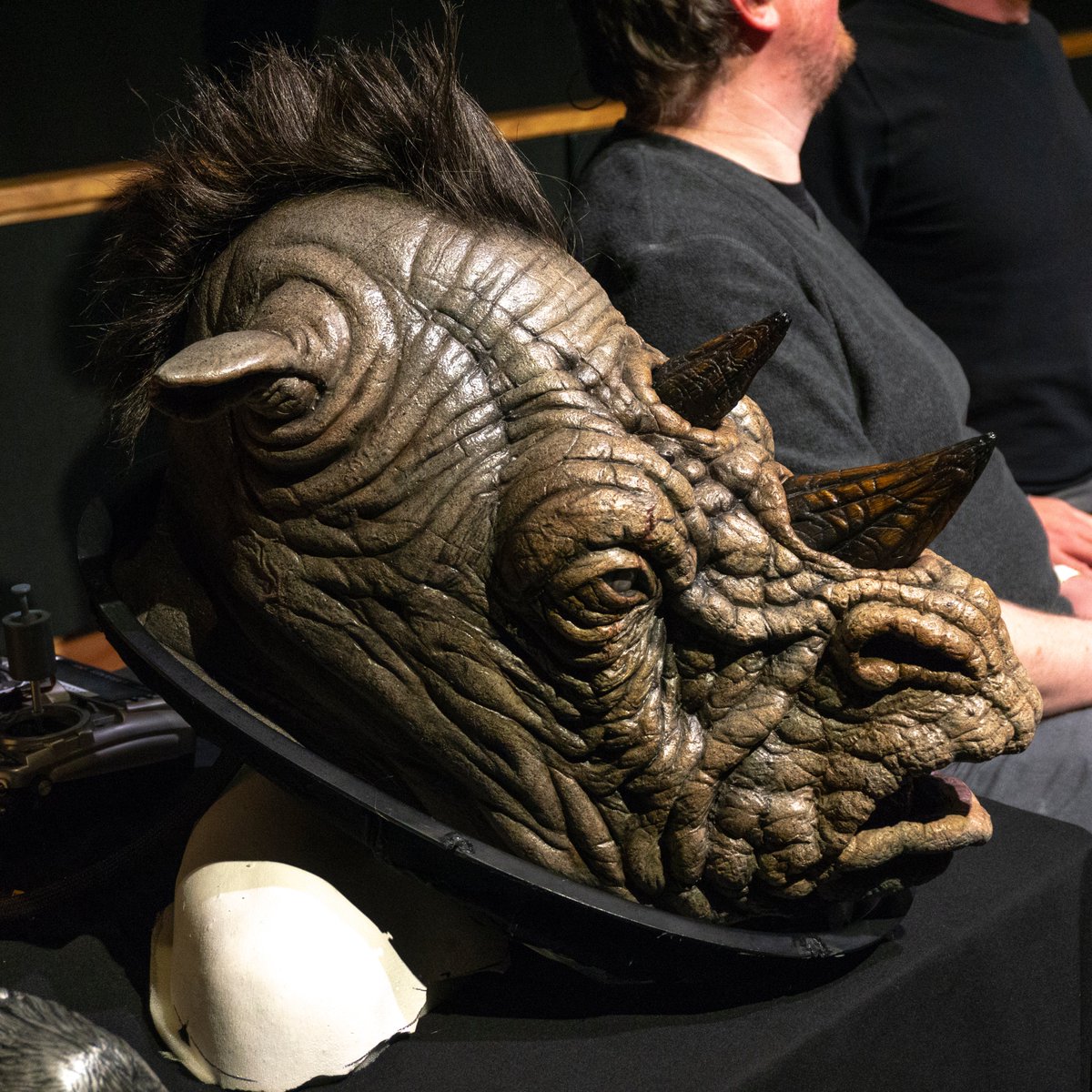 TheGreatGeneraI's tweet photo. @NHM_London Thanks to @Millennium_FX (#CharlieBluett & #TimBerry) and Richard Sabin for the talk @NHM_London. It was great to see the #Judoon animatronics at work for the upcoming #DoctorWho Series 12. #NHMLates #prop @bbcdoctorwho https://t.co/qXEAHpUika