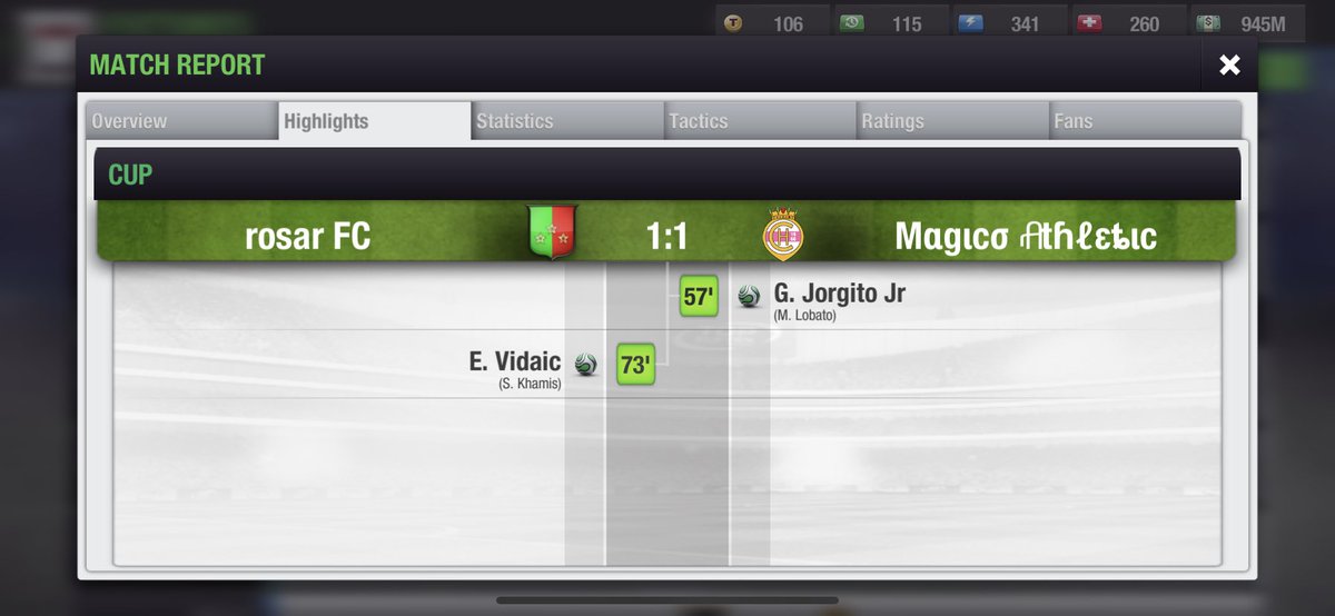MagicoNexus's tweet photo. Our magicians keep fighting to stay away from relegation zone in the league and also got the job done in the cup (2-4 agg)
#MagicoAthleticLeague
#MagicoAthleticCup
#TopEleven
#BugEleven https://t.co/9GJuJrUvtW