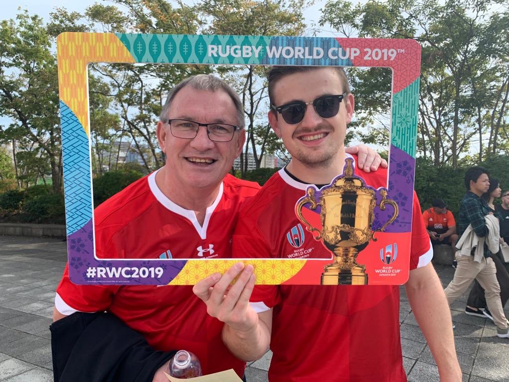 On our way to Yokohama to see <a href="/WelshRugbyUnion/">Welsh Rugby Union 🏴󠁧󠁢󠁷󠁬󠁳󠁿</a> beat the Springboks. Come on Wales! #RWC2019 #WALvRSA