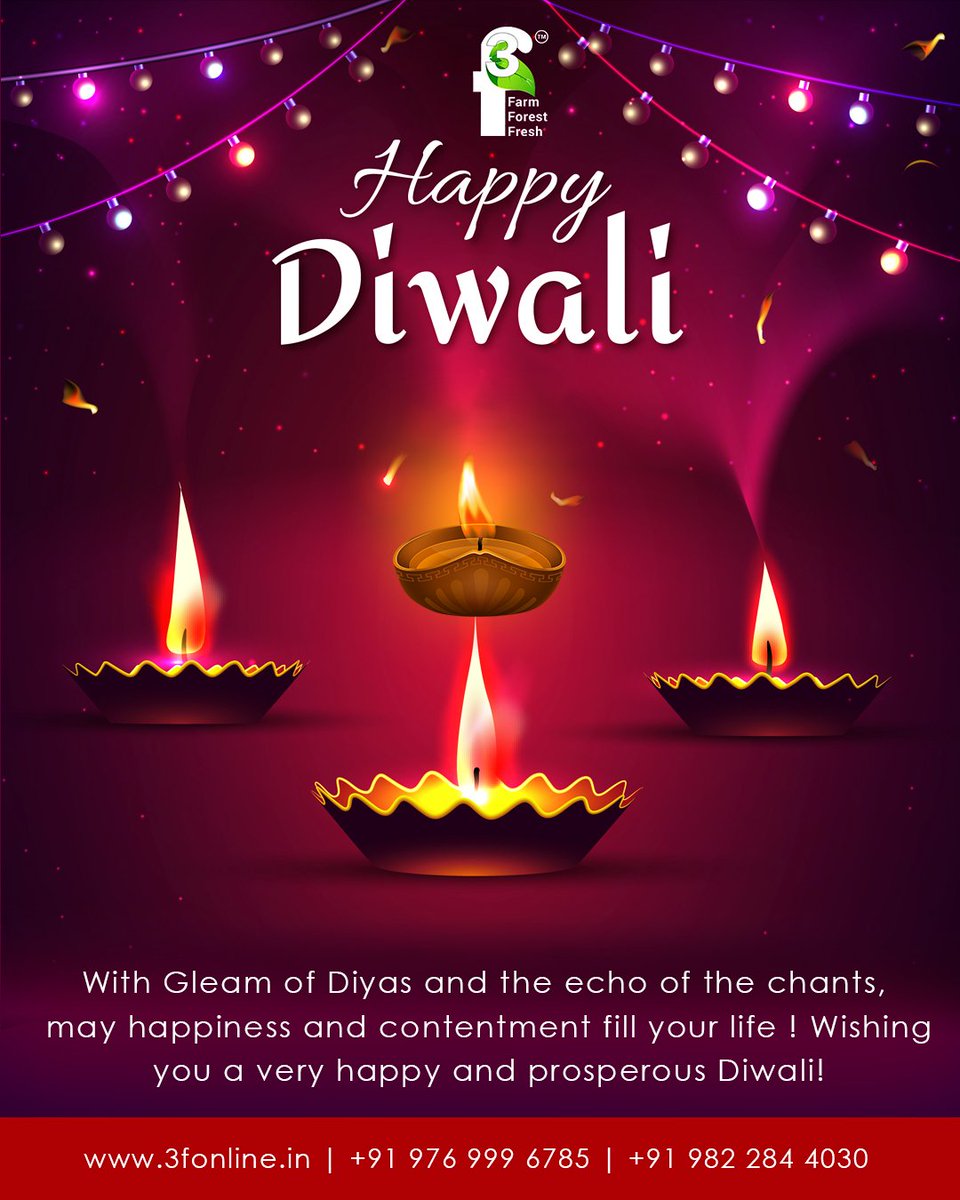 official_3f's tweet photo. “May millions of lamps illuminate your life with endless prosperity, health, and wealth forever. 3F Wishes You and Your Family a Very Happy Diwali.”
#Diwali2019 #happydiwali #3f #3fonline #Wishes #health #wealth #prosperity #celebration #dipavali #festiveseason #happysafediwali https://t.co/wwhjlCnzBA