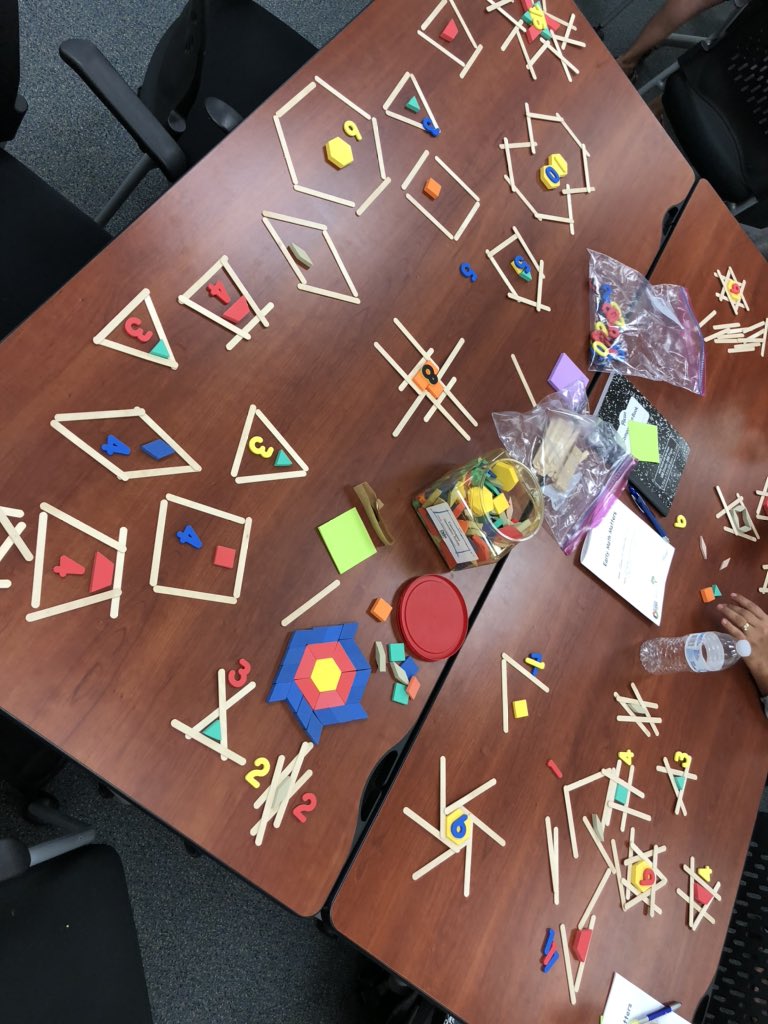 WilliamFranzell's tweet image. Supporting our youngest students who naturally WONDER about patterns and shapes! My breakout session supported counting and measuring, drawing and building models, doing "exploriments", acting out what we've learned, AND celebrating making new discoveries! #EarlyMathMatters