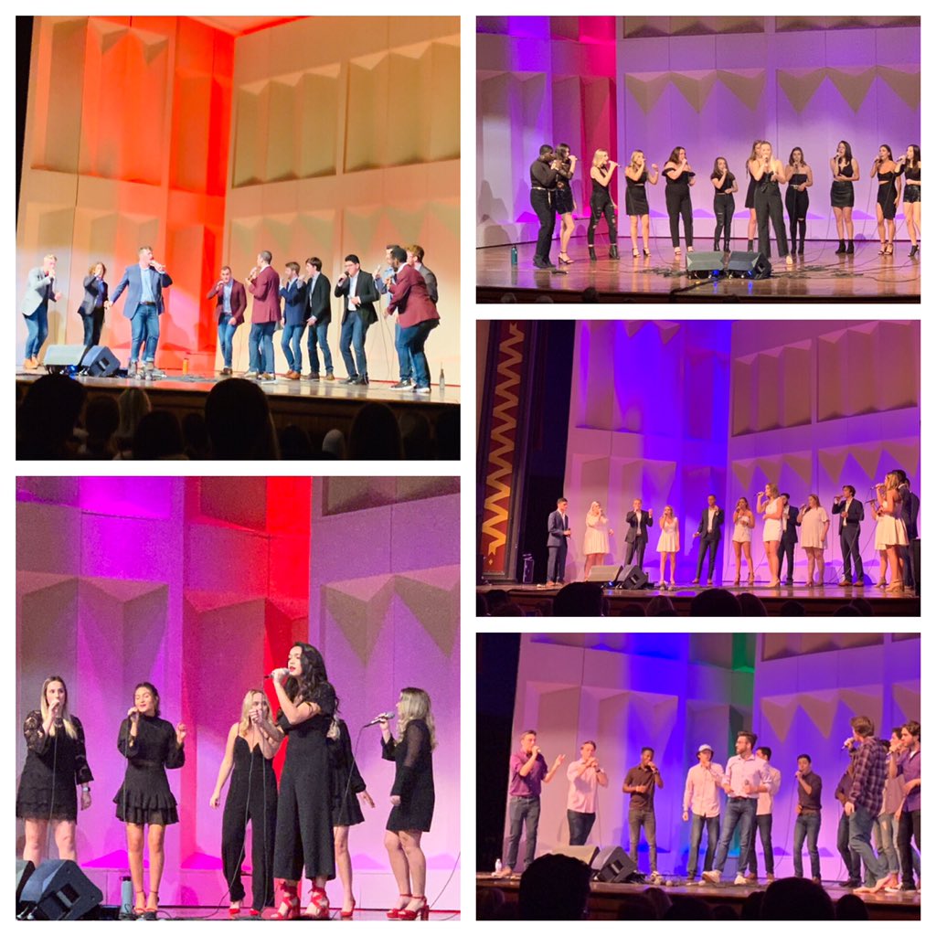 Such a great evening <a href="/miamiuniversity/">Miami University</a> with A Cappella performances by <a href="/MUtreblemakers/">The Treble Makers</a> <a href="/muopenfifth/">Open Fifth</a> <a href="/Soul2SoulMU/">SOUL2SOUL</a> <a href="/JustDuetMU/">Just Duet</a> <a href="/MiamiMisfitz/">The Miami Misfitz</a>. Thank you for sharing your energy and gift of music. Can’t wait to download your music! #LoveandHonor