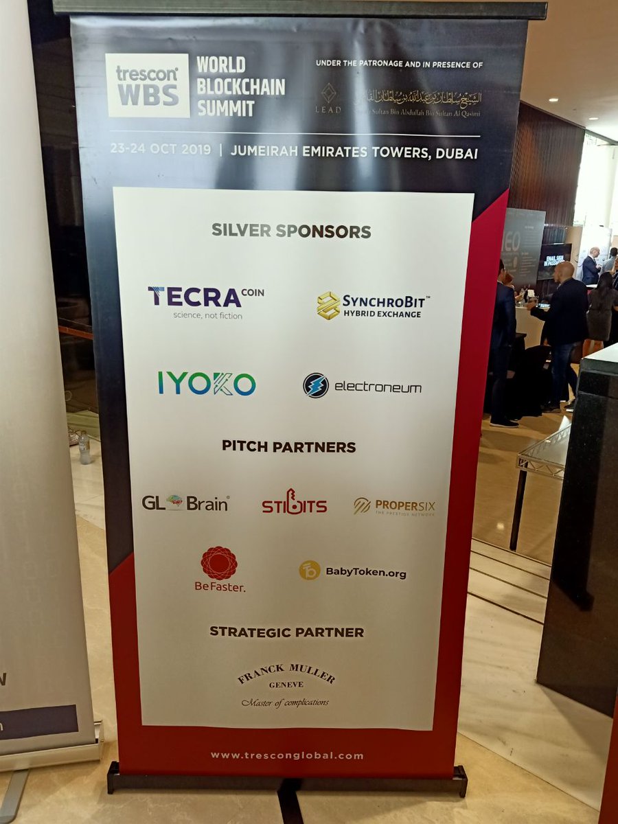 SynchroBit's tweet photo. 🎯More Pictorial Updates of the just concluded World Blockchain Summit that took place in Dubai, with SynchroBit as a Silver Sponsor for the event.
#silversponsor #SynchroBit #WorldBlockchainSummit #Dubai #synchronium #CEO #keynotespeaker #blockchainnews
https://t.co/Jm11DHu7n4 https://t.co/8KVHrYQ7eK