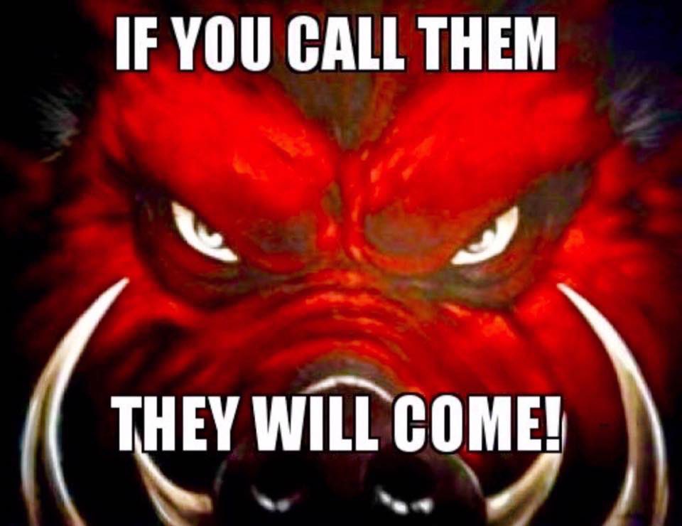 Still not giving up for our <a href="/RazorbackFB/">Arkansas Razorback Football</a> team!