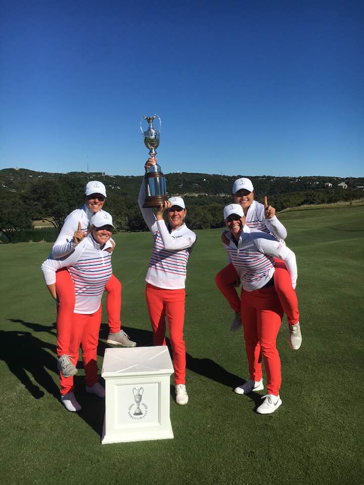 AshleyGrierGolf's tweet photo. Team USA wins the inaugural PGA Women’s cup. Go USA 🇺🇸 🇺🇸!!! Coolest week of my career!! https://t.co/oBN5hkzc2t