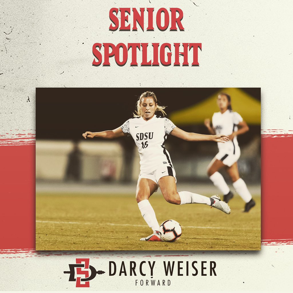 AztecWSoccer's tweet photo. Darcy is best known for being her true self. No matter the situation, she’s never afraid to tell it how it is &amp; communicate what’s expected. She’s the type of person to score just when needed &amp; give her all. thank u for your commitment &amp; your unforgettable laugh. You’ll be missed https://t.co/KV31SmCYOC