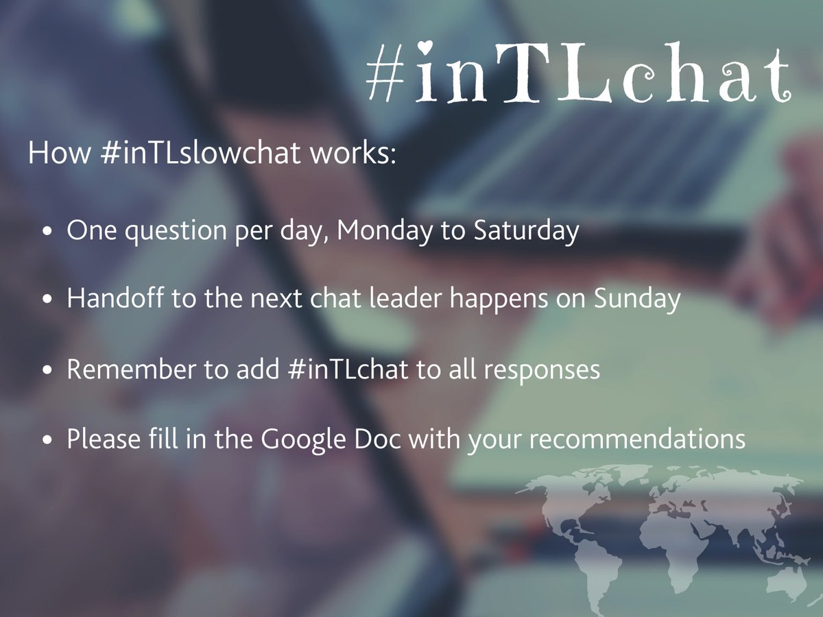 intlchat's tweet photo. The #reboot of #inTLchat slowchat starts #tomorrow. Six days, Monday to Saturday. #Handover to next chat leader on Sundays. The first week's chat topic will be "Start of the Year, a Recap". #inTLlead #fromthemiddle #pubpdasia #isedcoach #IntEarlyEd #pypchat #mypchat #tlchat https://t.co/YQCBJLhUkJ