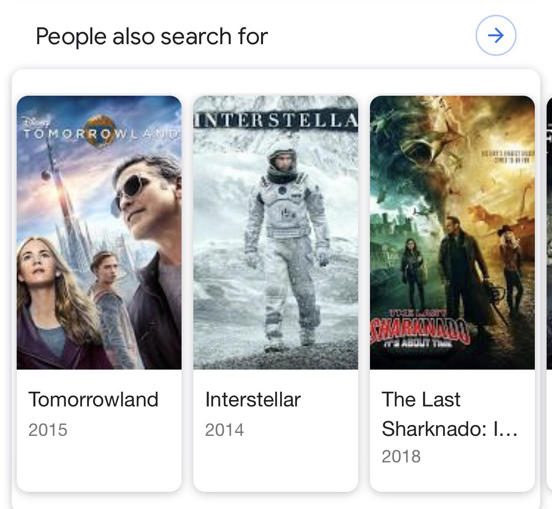People also search for: Tomorrowland, interstellar, the last sharknado