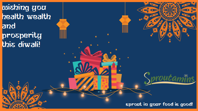 sproutamins's tweet photo. Sproutamins Wishes You a Very Happy &amp; Healthy Diwali! https://t.co/DWMheGoqOb