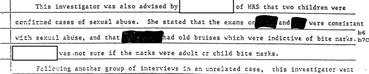 BOOM.A doctor confirmed to an investigator that sexual abuse happened on 2 children within  #TheFinders.