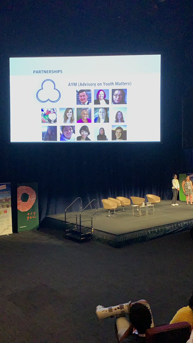 Look at all those beautiful faces! So proud & excited to have 4 of our #youth advisory members here with us at #IAYMH2019, co-presenting alongside our secretariat shoulder to shoulder #FraymeLovesAYM