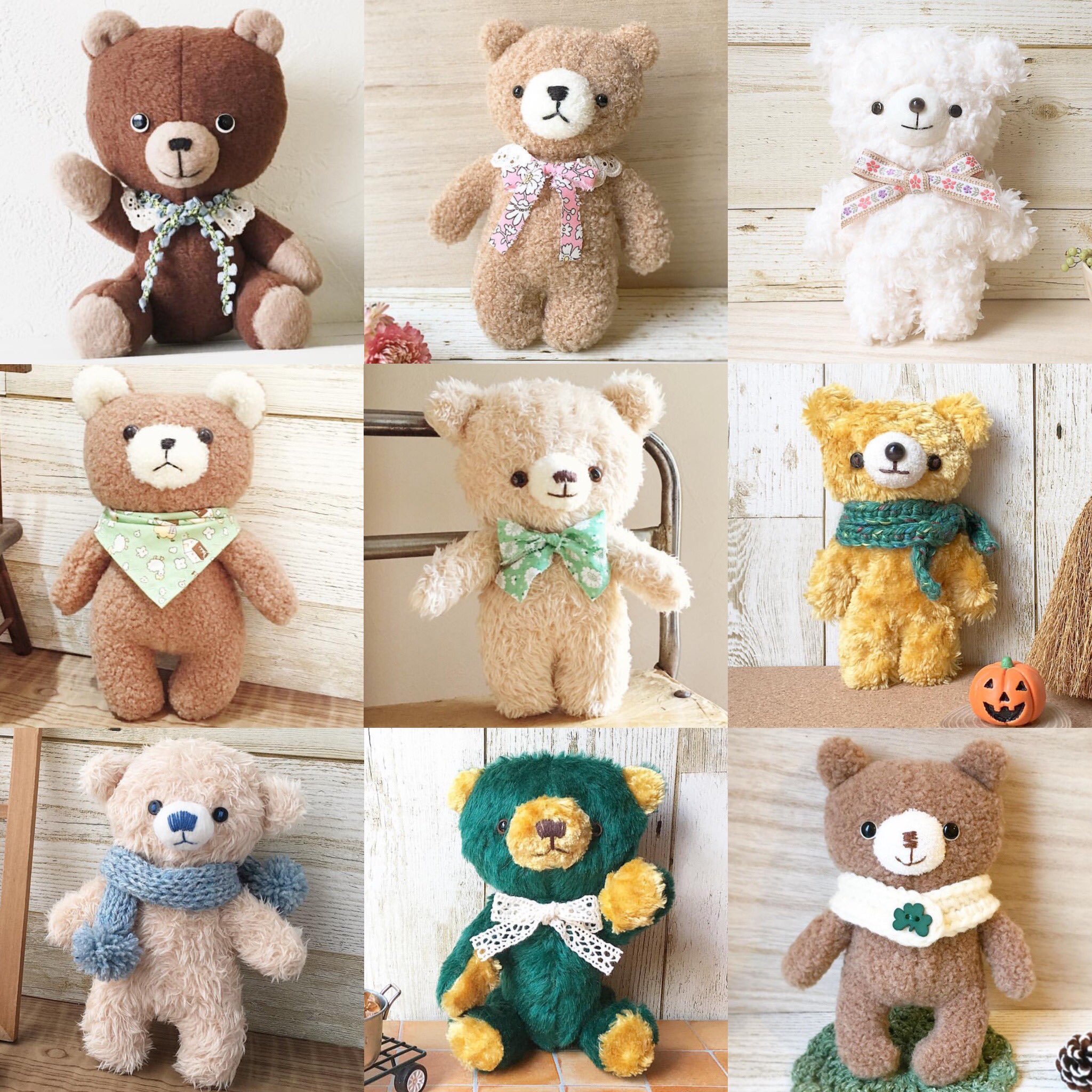 お買得 手作りテディベアホワイト 小 savingssafari.com
