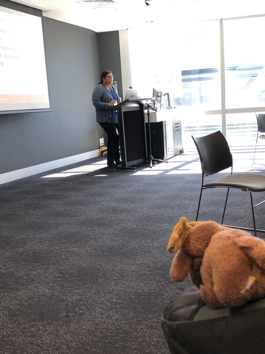 jahendler's tweet image. Watching Oshani present our work at #iswc2019 workshop on #semweb for health