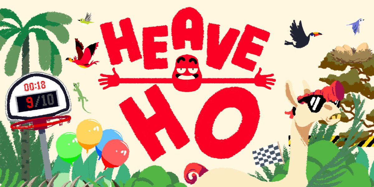 NintendoFrance's tweet photo. [CONCOURS 🎁] #HeaveHo sera disponible sur notre stand #NintendoPGW pour les amateurs de jeux déjantés !
👉 Pour tenter de gagner ce jeu, RT + dites-nous sous ce tweet ce qui vous plaît le plus dans Heave Ho !

Fin du concours : le 3/11 à 23h59
Règlement : https://t.co/oxLfKA7JgN https://t.co/wFPyDIMP74