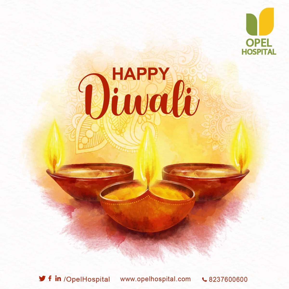 Opel Hospital wishes you all Happy & Healthy Diwali...!!
May the Divine Light of Diwali spread into your life Peace, Prosperity , Happiness, and Good Health.

#HappyDiwali #HealthyDiwali #FestiveSeason #OpelHospital #HospitalinBavdhan #SpecialtyHospital #Orhopedics #Cardiac