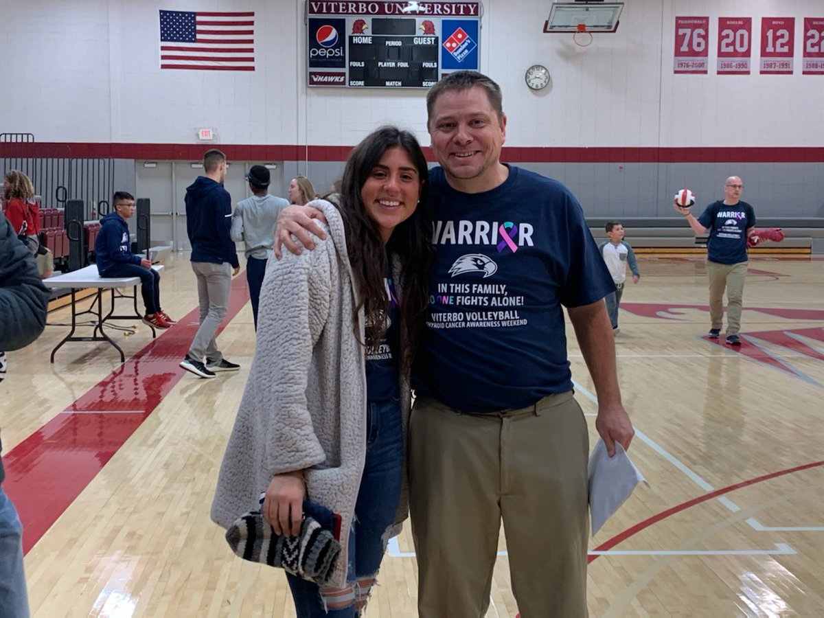 coachryandelong's tweet photo. Alexis Winker who was diagnosed with Thyroid Cancer, had an event with Vhawk vball! Over the two days raised over $1500 for Alexis with more coming in.  I look back at great wins or losses but days like today are most memorable.  I am proud of our Vhawk family- prayers for Alexis https://t.co/TmZ3hpxbGl