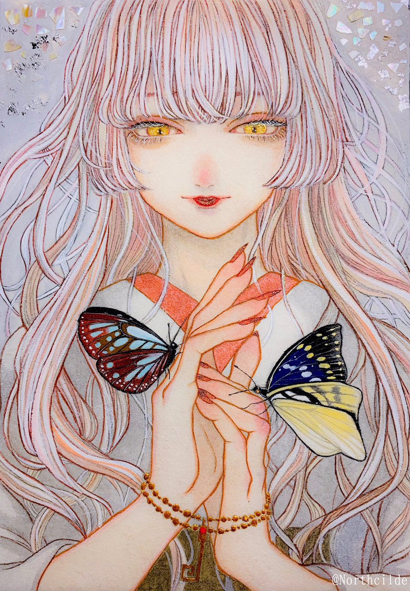 白狐蝶 Sumireのイラスト 白狐蝶 Sumireのイラスト