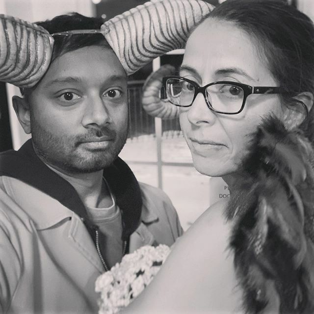 Just two fugitive star-crossed lovers on the run with their mixed-race love child. Marko and Alana from the Saga series by <a href="/briankvaughan/">Brian Vaughan</a> and fellow Calgarian @fionastaples #ifttt ift.tt/2Whd0Uz