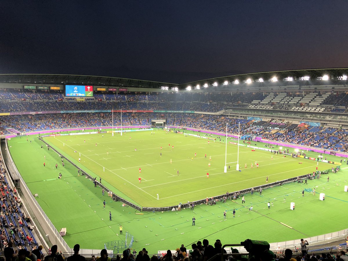 jasondriscole's tweet photo. After some soul searching 💔 this morning (over some local cuisine), we are back for tonight’s game. Little torn on tonight, but since I’m wearing green (go the Turbos!) it looks like we are backing the Southern Hemisphere! Kia kaha team #RWC2019 #AllBlacks #WALvRSA https://t.co/Z8iE0DRtym