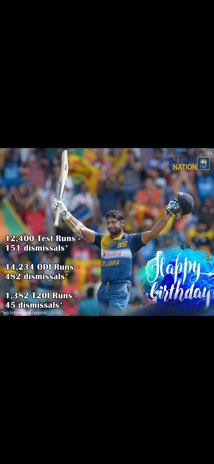 Happy Birthday Kumar Sangakkara is my favorite cricketer in my life 