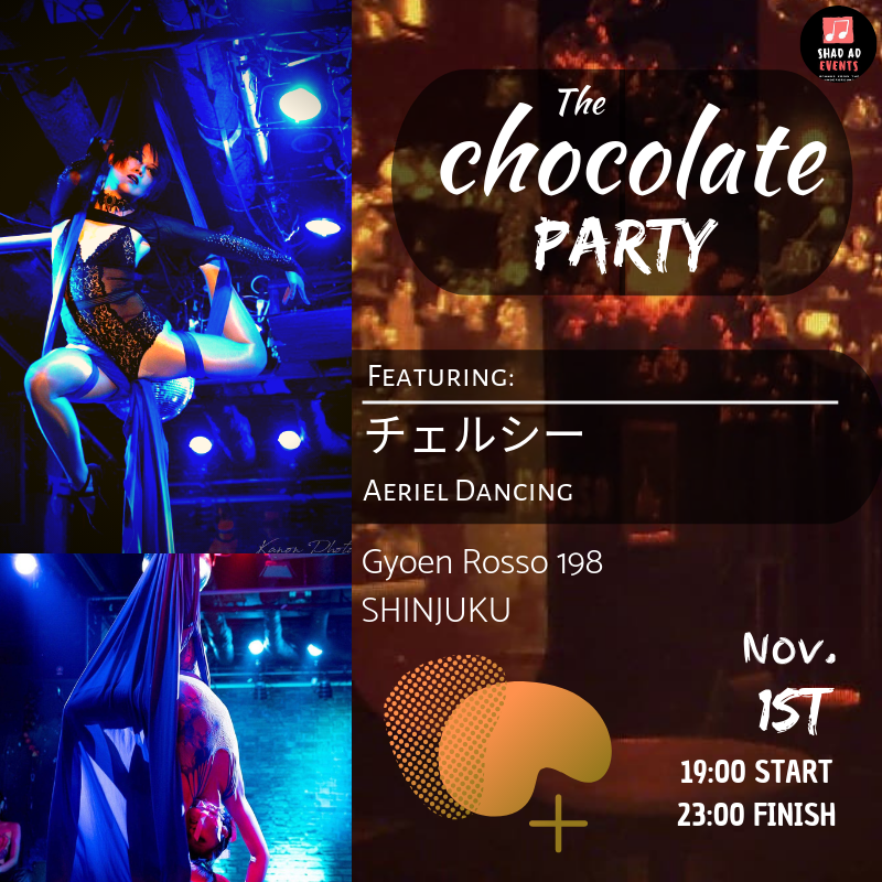 EventsShad's tweet photo. チェルシー
Aerial Dancing 
⠀⠀
Party Page:⠀⠀
https://t.co/xRnFbf2kWk⠀
⠀⠀
#aerialdance #poledance #chocolate #djs #livepainting #candyart #fondue #paperart #soul #fridaynight #shinjuku #painting #bodypaint #acoustic #lofihiphop #vibes #candy https://t.co/iiLk9OjfE7