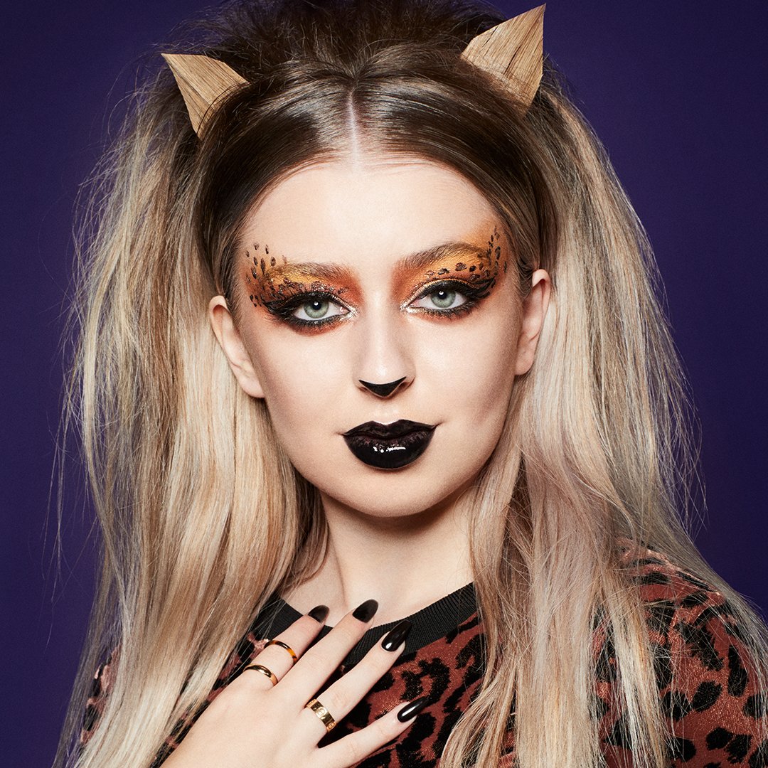 BootsUK's tweet photo. Get the purrr-fect glam cat halloween makeup look like @AnastasiaK_xoxo with NEW beauty from Boots 🐱💄​ https://t.co/ZNyZ9Ex0xO https://t.co/PozQF1gdoO