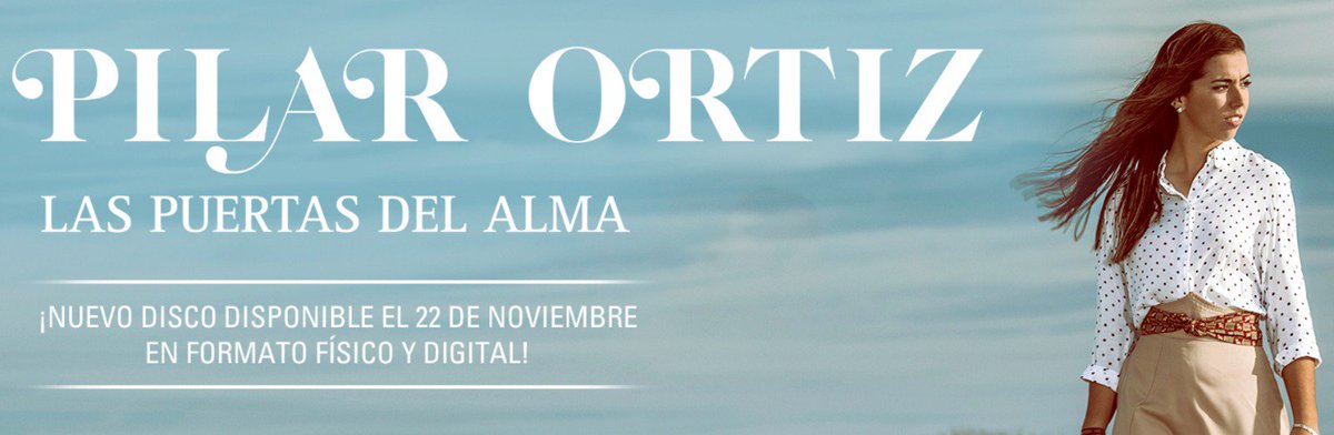 SenadorMusica's tweet photo. ¿Sabes que puedes reservar en este enlace "Las puertas del alma" de @_Pilar_Ortiz_ para ser el primero en escucharlo?

➡️ https://t.co/SuxdLUeEMq

¡El 22 de noviembre está aquí mismo!

#PilarOrtiz #NuevoDisco #FelizDomingo https://t.co/Gy6lNaCGvm