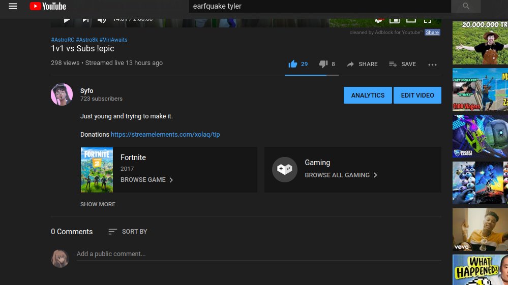 syfoyt's tweet photo. Just did a 13 hour stream thanks to everyone who came out.
The only negative thing that happens was 1 kid make like 8 account to dislike my stream but on the positive side I gained over 20+ subs ❤️ #unvokerc #astrorc https://t.co/FS7u7wftsY