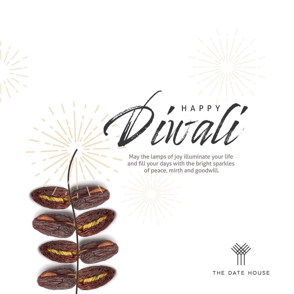 A very happy Diwali from The Date House! Wishing you all lots of love, health and prosperity. #dates #healthysnacks #healthfood #naturaleating #cleaneating #shred #fitness #diet #fitspo #organicdates #nourishbowl #organicfood #organicliving #fitindia #HappyDiwali2019 #happyDiwali