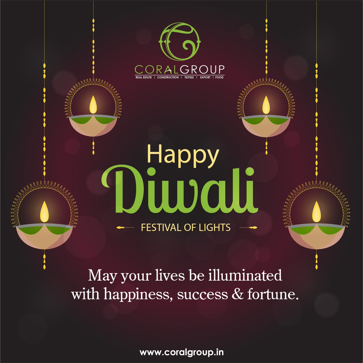 Coral Group wishes everyone a sparkling and Happy Diwali. May this auspicious day bring bountiful of joy, prosperity and success in your life!

To know more visit: coralgroup.in

#Diwali  #realestate #bakery #import #export #saree #textile#CoralGroup #Varanasi #India